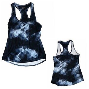 Athleta blue and black backtrace Blue & Black Top